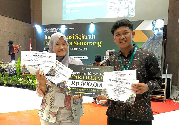 Azizah dan Rizal Wakili Banjarnegara Raih Juara Harapan 2 pada Internalisasi Sejarah dan Budaya Kabupaten Semarang