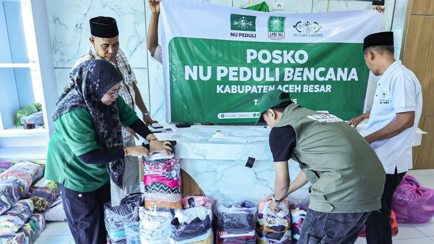 LAZISNU PBNU Dirikan Dua Posko Darurat di Aceh Besar! Warga Terdampak Banjir Kini Dapat Bantuan Lebih Cepat