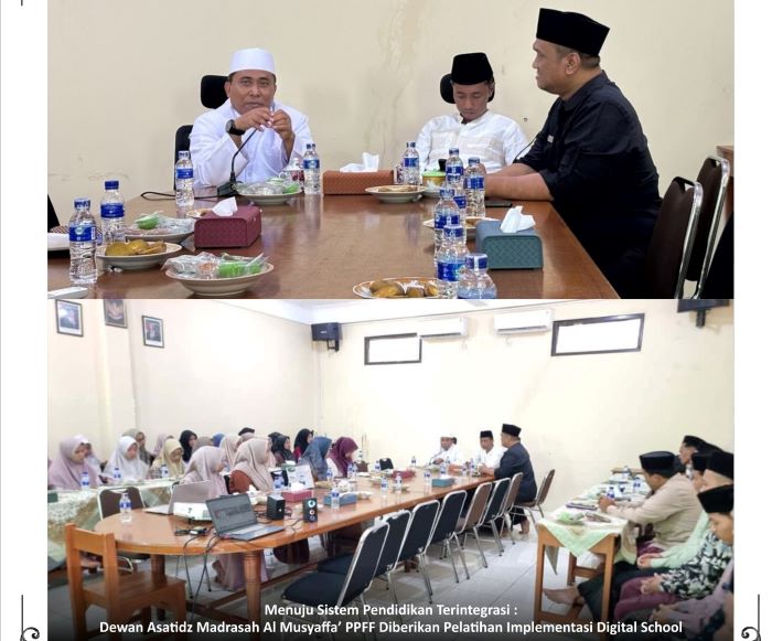 Menuju Sitem Pendidikan Terintegrasi : Dewan Asatidz Madrasah Al Musyaffa’ PPFF Diberikan Pelatihan Implementasi Digital School